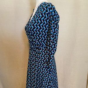 LIZ CLAIBORNE FAUX WRAP CAREER DRESS